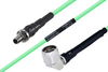Temperature Conditioned SMA Female Bulkhead to N Male Right Angle Low Loss Cable 200 cm Length Using PE-P142LL Coax - PE3M0151-200CM - Pasternack