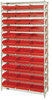 Open Wire Shelving, 12Shelves, 33Bin/red; Shelving Unit Type Quantum Storage - 44AC8095 - Newark, An Avnet Company