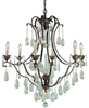 Light Single Tier Chandelier - F1883/6BRB - Murray Feiss Lighting