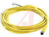 Cordset, M8 Pico, Female Straight, 4 Wire, Single End, 5 Meters, PVC, Yellow - 70035970 - Allied Electronics, Inc.