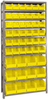 Open Shelving, 10Shelves, 48Bins, Yellow; Shelving Unit Type Quantum Storage - 44AC6679 - Newark, An Avnet Company