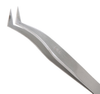 Excelta Two Star Utility Tweezers 6-PI - Angled Flat Sharp Point Tip - 4 1/2 in Length - EXCELTA 6-PI - R. S. Hughes Company, Inc.
