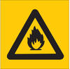 Brady B-555 Aluminum Rectangle Yellow Chemical, Biohazard, Hazardous & Flammable Material Sign - 14 in Width x 10 in Height - 42748 - 754476-42748 - R. S. Hughes Company, Inc.