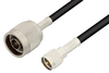 N Male to Mini UHF Male Cable 60 Inch Length Using RG223 Coax - PE3280-60 - Pasternack
