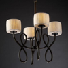 POR-8910-45-WFAL-DBRZ Mid. Chandeliers-Glass Up - 670627 - Capital Lighting, Inc.