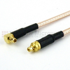 MMCX Plug (Male) to RA MMCX Plug (Male) Cable M17/113-RG316 Coax Up To 3 GHz in 36 Inch - FMC0919316-36 - Fairview Microwave Inc.