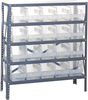 Open Shelving, 5Shelves, 20Bins, Clear; Shelving Unit Type Quantum Storage - 42AC9046 - Newark, An Avnet Company