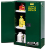Justrite Sure-Grip EX 45 gal Green Hazardous Material Storage Cabinet - 43 in Width - 65 in Height - 697841-11390 - 697841-11390 - R. S. Hughes Company, Inc.