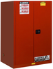 Justrite Sure-Grip EX 90 gal Red Hazardous Material Storage Cabinet - 43 in Width - 65 in Height - Floor Standing - 697841-11479 -- 697841-11479