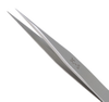 Excelta Three Star Utility Tweezers 3C-S - Stainless Steel Straight Very Fine Point Tip - 0.01 in Tip Width - 4 1/4 in Length - 0.01 in Thick - EXCELTA 3C-S - R. S. Hughes Company, Inc.