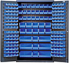 Bin Cabinet, Steel, 171Bins, Blue; No. Of Bins Quantum Storage - 44AC6967 - Newark, An Avnet Company