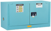 Justrite Sure-Grip EX 17 gal Blue Hazardous Material Storage Cabinet - 43 in Width - 24 in Height - Bench Top - 697841-11284 - 697841-11284 - R. S. Hughes Company, Inc.