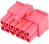 Conn Housing, Rcpt, 8Pos, 4.2Mm, Red; Product Range Molex - 21AJ9747 - Newark, An Avnet Company