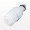 PMC Series Coupling Insert, Straight Thru Acetal In-Line Pipe Thread - PMC2404 - Qosina Corp.
