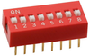 Dip Switch, 8Pos, Spst, Slide, Th; No. Of Circuits E-Switch - 15N7632 - Newark, An Avnet Company