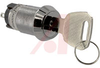 Switch, KEYLOCK, HIGHT SECURITY, ON-OFF-ON, 2 REMOVABLE Position - 70192894 - Allied Electronics, Inc.