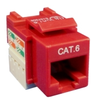 CAT-6, RJ-45 Snap-In connector (Red) - SN1313-RJ45 - Visual Sound, Inc.
