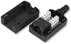 Inline Socket, Rj45, 8P8C, Cat6, Black; In Line Connector A Tuk - 55X3086 - Newark, An Avnet Company