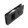 Flush Entry Door Latch, Key Locking, Standard Design, Fits 12.7  Door Thickness, Aluminum, Black Anodized - MF-01-110-50 - Southco