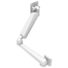 Monitor Mount, Height Adjusting, Double Arm, With VESA Mounting Plate, Wall Mount, Front Fastened, Aluminum Alloy, Powder Coat, White - AV-D32-79W141-76 - Southco