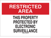 Security Area Sign - 95479 - Brady Corporation