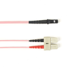 10m (32.8ft) SCMTRJ PK OM4 MM Fiber Patch Cable INDR Zip OFNR - FOCMRM4-010M-SCMT-PK - Black Box