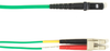 10m (32.8ft) LCMTRJ GN OM1 MM Fiber Patch Cable INDR Zip OFNR -- FOCMR62-010M-LCMT-GN - Image