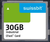 Industrial CFast Card, F-66, 30 GB, PSLC Flash, 0°C to +70°C - SFCA030GH3AA2TO-C-LB-22P-STD - Swissbit AG