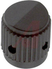 Knob; Polycarbonate; Round Skirted; Black; 0.250 in. Round; 0.7 in.; 0.782 in. - 70206847 - Allied Electronics, Inc.