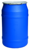 Straight Sided Open Head Poly Drum with Lever-Lock Ring -- 56187