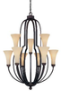 Large Chandeliers-Glass Shade - 338243 - Light Center (The)