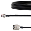 Slide-On BMA Plug Bulkhead to TNC Male Cable FM-SR141TBJ Coax in 12 Inch - FMCA1628-12 - Fairview Microwave Inc.
