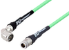 N Male Right Angle to N Female Low Loss Test Cable 150 cm Length Using PE-P300LL Coax, LF Solder, RoHS - PE3C3115-150CM - Pasternack