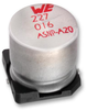 Smd Aluminium Electrolytic Capacitor, Wcap-Asnp Series, 100 F, 25 V, Radial Can Smd, 8 Mm Rohs Compliant Wurth Elektronik - 40Y4204 - Newark, An Avnet Company