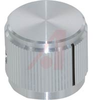 Knob; 0.750 in.; Straight Knurl; 0.250 in.; Natural; Alcoswitch - 70156276 - Allied Electronics, Inc.
