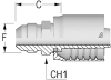 One-Piece Alfacrimp Fittings, JIC Male - S Series -- S-3232-MJIC