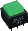 Switch, Pushbutton, Illuminated, Spdt, 5A, 250V, Green; Product Range Nkk Switches - 11X4171 - Newark, An Avnet Company