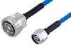 Plenum 7/16 DIN Female to N Male Low PIM Cable 24 Inch Length Using SPP-250-LLPL Coax , LF Solder - PE3C5856-24 - Pasternack