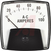 PANEL METER, 3-1/2INCH 100AAC AMMETER CT RATED - 70043479 - Allied Electronics, Inc.