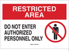 Security Area Sign - 95468 - Brady Corporation