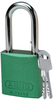 Brady Green Aluminum 6-pin Keyed & Safety Padlock 99617 - 1 1/2 in Width - 1 3/5 in Height - 1/4 in Shackle Diameter - 2 Key(s) Included - 754476-99617 -- 754476-99617 - Image