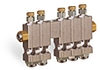Multiple Sight Feed Valve, 5 Valves, 1/8” Female NPT Inlet, (5) 1/8” Female NPT Outlets - YB4689-05 - Oil-Rite Corp.