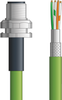 C6A010S02 - LAPP ETHERLINE® Industrial Cordsets 22 AWG / 4 pair CAT6A - Green Polyurethane (PUR) - M12 Male Bulkhead / Wire Leads connectors - 2m - OLFC6A010S02 - Lapp Tannehill