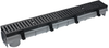 Pre-Sloped Polypropylene Trench Drain System with Ductile Iron Frame -- Dead Level ® D