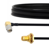 RA SMA Male to SMA Female Bulkhead Cable FM-SR141TBJ Coax in 6 Inch with LF Solder - FMCA2128-6 - Fairview Microwave Inc.