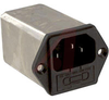 PEM Filter; 1; 115/250 VAC; 6 A; 0.25, 0.45 mA; IEC Connector; -25 to degC - 70133324 - Allied Electronics, Inc.