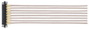 8 Pos. Female SIL RG178 Cable Assembly, 150mm, single-end, Jackscrews -- M80-FC305F1-08-0150L - Image