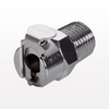Coupling Body, Straight Thru, Chrome-Plated Brass in-line Pipe Thread -- MC1002 - Image