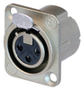 Neutrik NC3FDLX XLR Female Chassis Nickel/Silver - NEUNC3FDLX - HAVE, Inc.