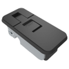 Compression Latch, Sealed Lever Latch, Small Size, No Restriction, Non-locking, 1-11mm Panel, 1-25mm Grip, Zinc Alloy, Powder Coat, Black -- C5-M-11-15
